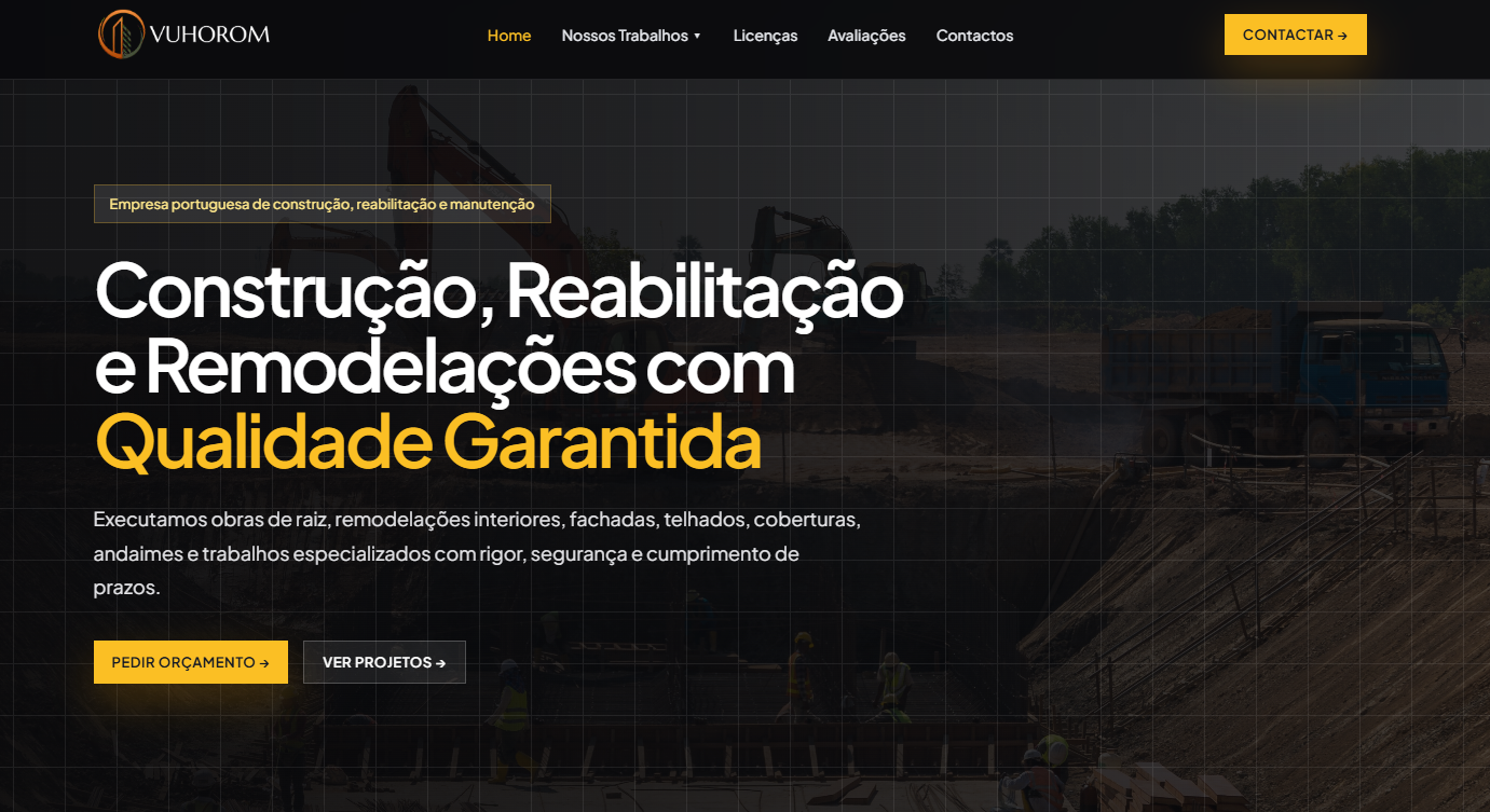 Website institucional profissional